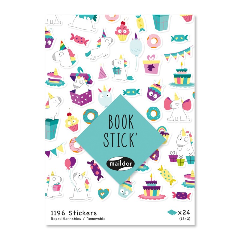 Maildor Stickerbuch Magie 1196 StÃ¼Ck Aufkleber Klebeheft Kleben Sticker