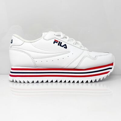 

Fila Womens Orbit Stripe 5RM01052-125 Белая повседневная обувь Кроссовки Размер 8, Белый, Orbit Stripe