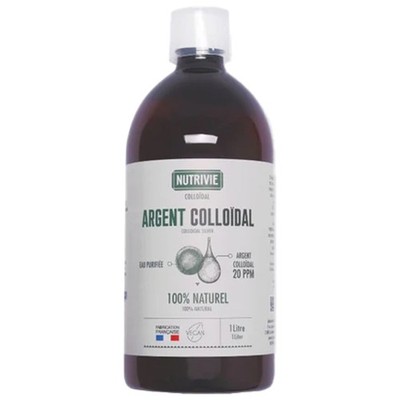 Nutrivie Colloïdal Silver 20 ppm 100% Natural 1L