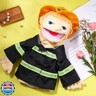 Role Play Hand Puppets Hand Plush Chef Doctor Fireman Pirate Detective Athlete Nurse Worker Hand Puppet Toys Puppets for Kids Storytelling Imaginative Pretend Play Teaching Preschool(Fireman)