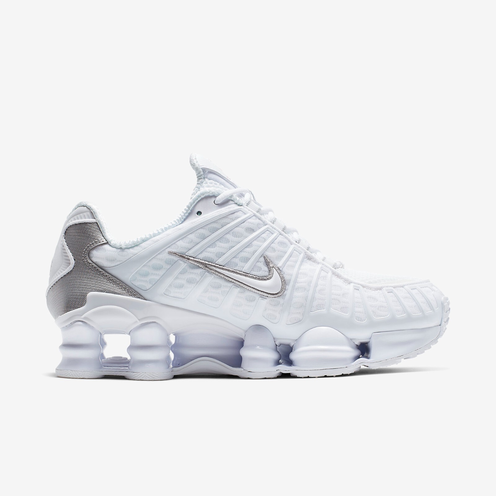 Pre-owned Nike Wmns Shox Tl White And Max Orange Ar3566-100 [women Sz] In White/metallic Silver/max Orange/white