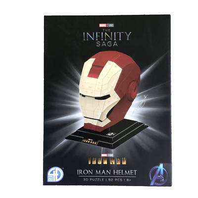 4D Cityscape - Marvel Studios - Iron Man Helmet - 3D Puzzle  - 92pcs - Ages 8+