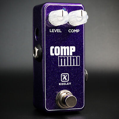 Keeley Electronics Compressor Mini Guitar Pedal, Pitbull Audio Purple Sparkle