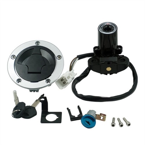 Ignition Switch Fuel Gas Cap Lock Set For Kawasaki Ninja 1000 ZX6R ZX10R Z1000SX