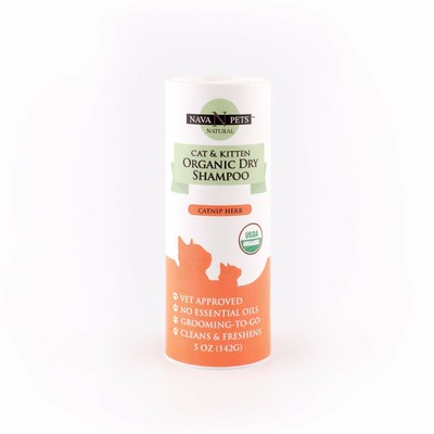 Organic Dry Cat & Kitten Shampoo, Catnip Herb