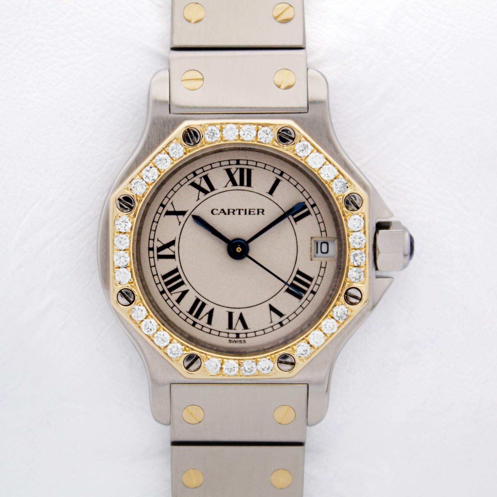 カルティエ　クォーツ式 Cartier Santos Octagon 187903 | Ref. 187903 Watches on Chrono24