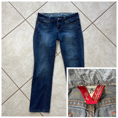 Lucky Brand Women s Jeans Berkeley Crop Medium Wash Denim Blue Sz 4/27