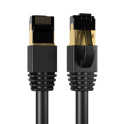 CAT8 Ethernet Cable Super Speed 40Gbps LAN Wire Black 0.5FT- 75FT Multipack LOT