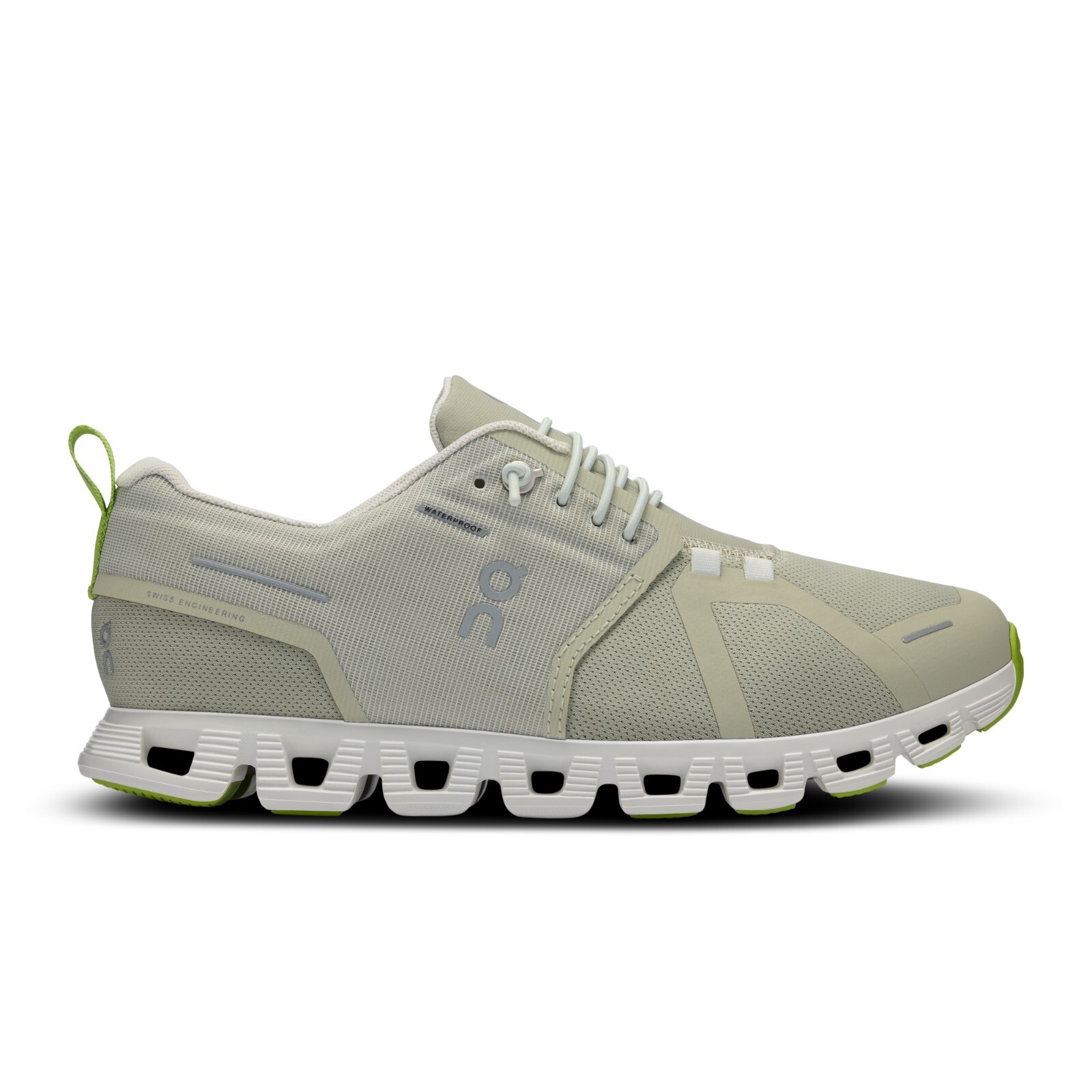 Pre-owned On Cloud 5 Waterproof Chalk Ice 59.97758 Cloudtec Women's Lifestyle Shoes In Chalk, Ice
