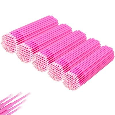 500 Pcs Micro Brushes, Microswabs For Eyelash Extensions & Makeup, Lint Free ...