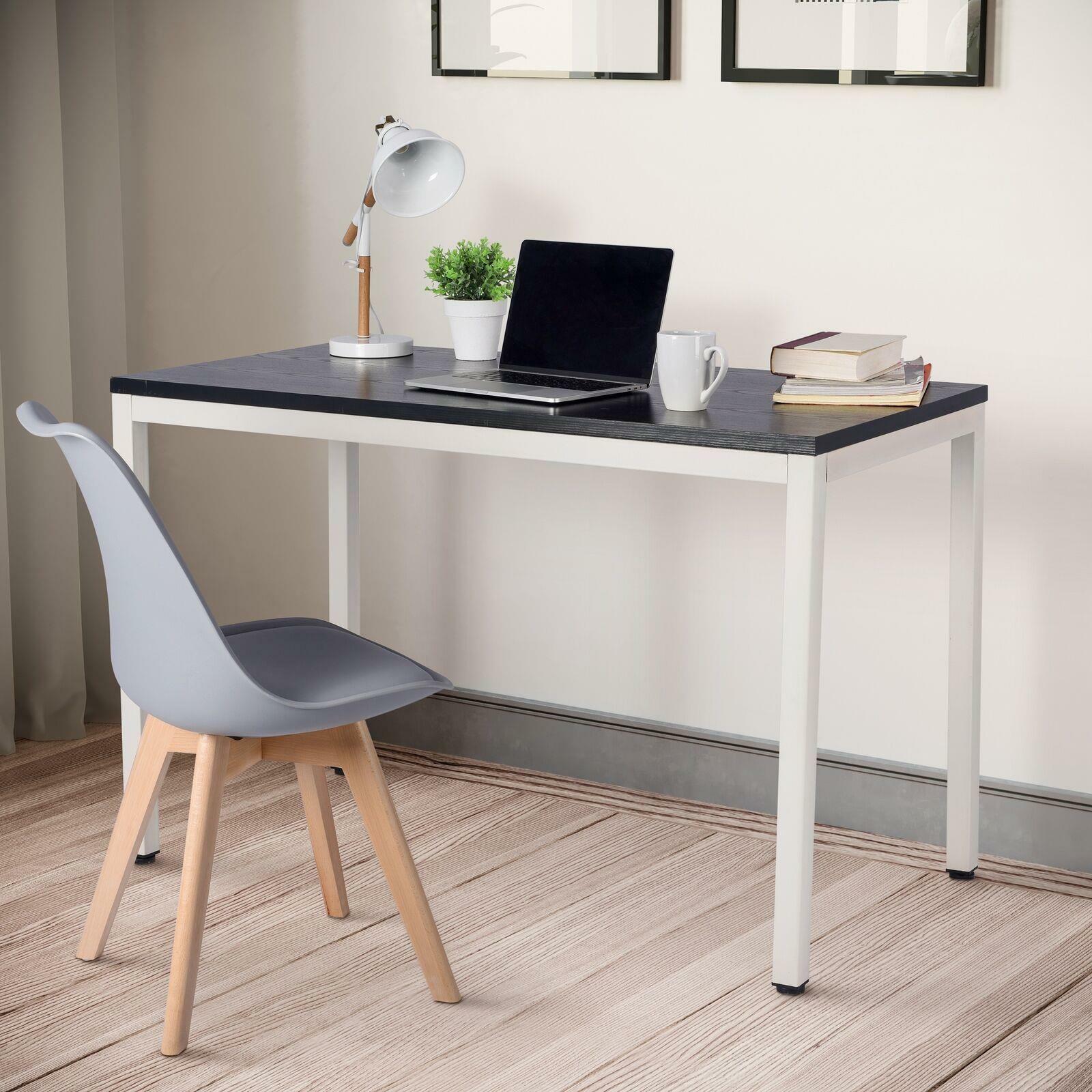 Schreibtisch Computertisch Bürotisch 120 x 60 cm Holz schwarz Ribelli B