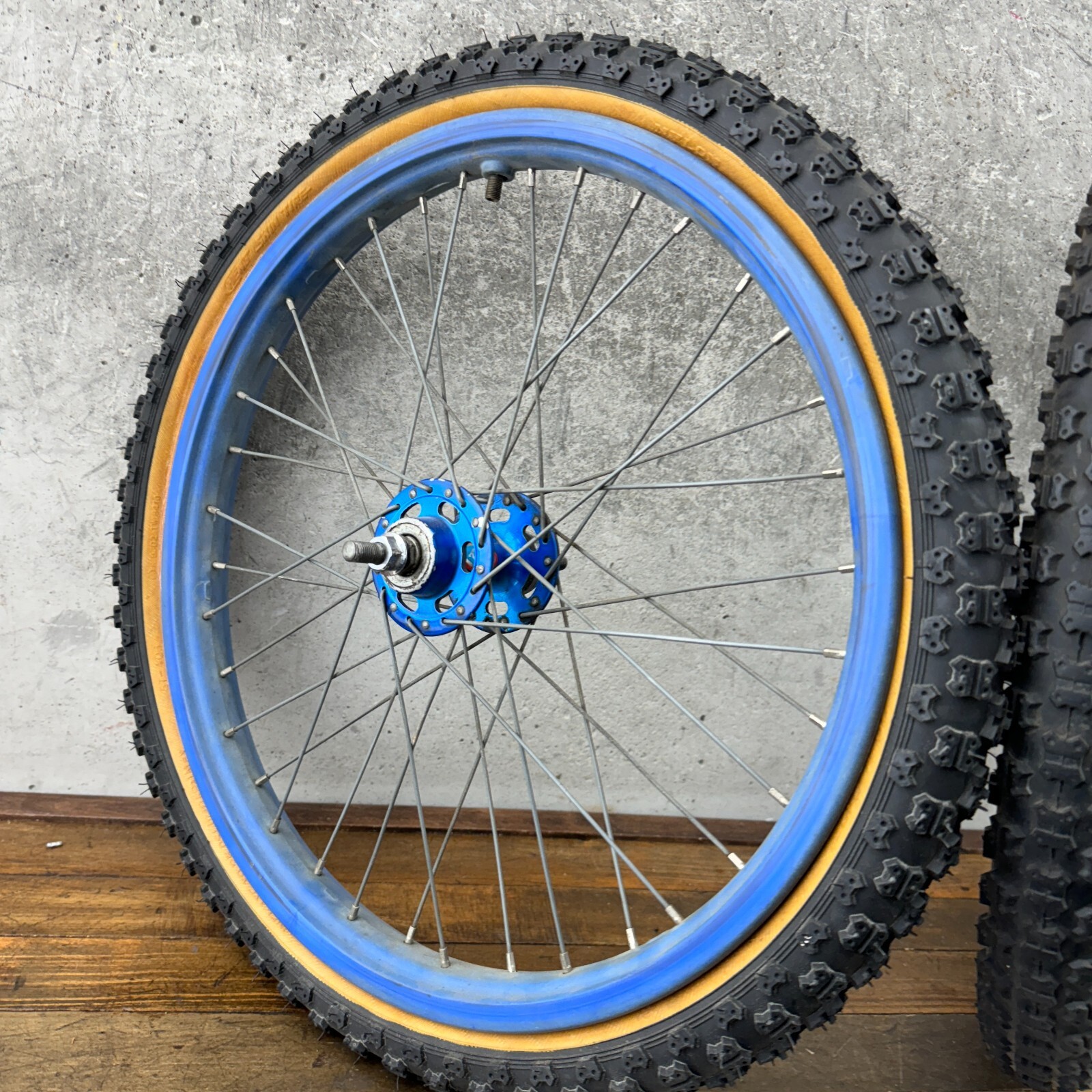 old bmx ホイール　ブルー　acs オールド　リム　イエロー　タイヤセット old bmx ホイール ブルー acs オールド リム イエロー タイヤ