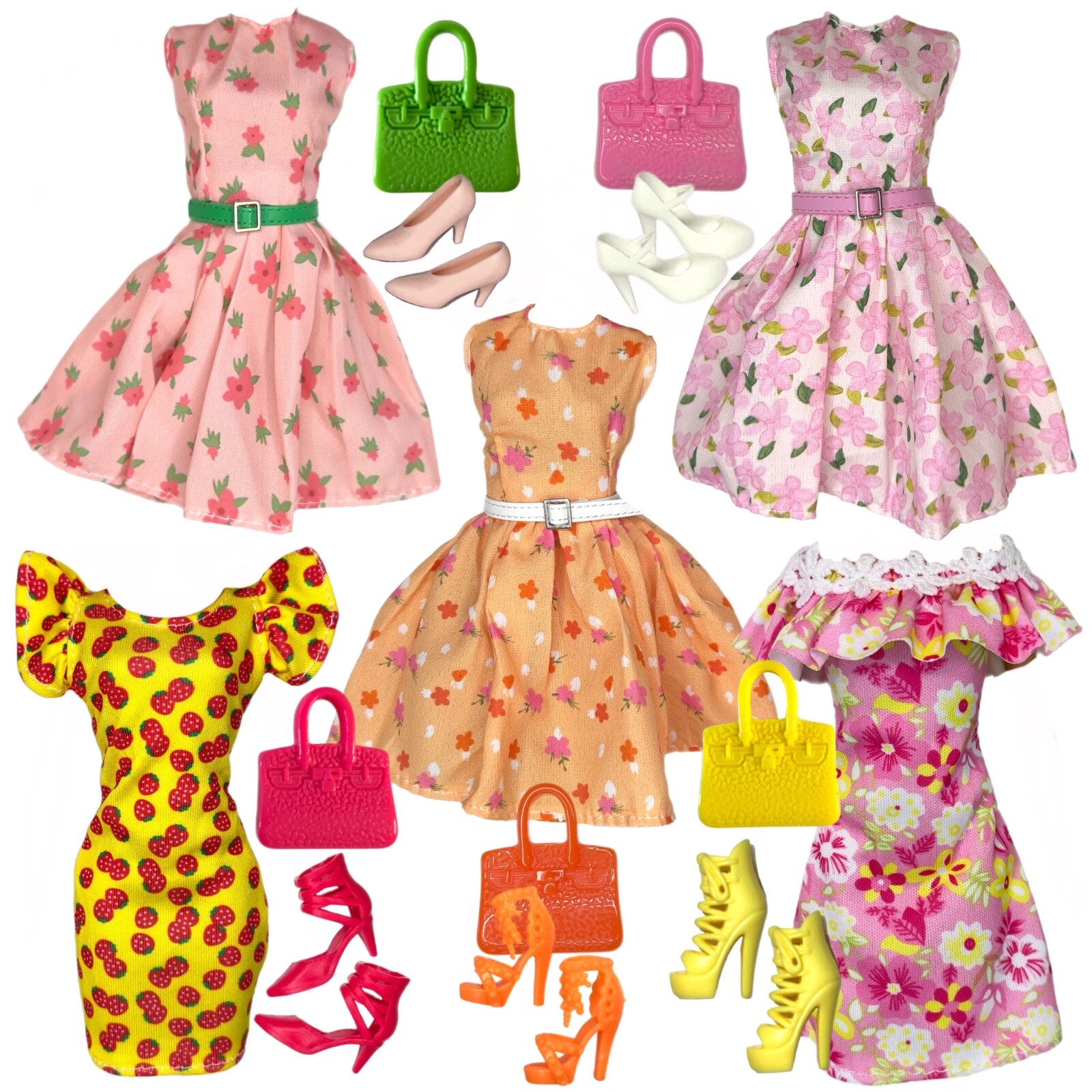 Eledoll Clothes Fashion Pack for 12 inch Fashion Doll PALM B