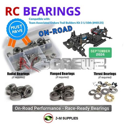 RCScrewZ Metal Shielded Bearings asc155b for Associated Enduro Kit 3 40135 | SET