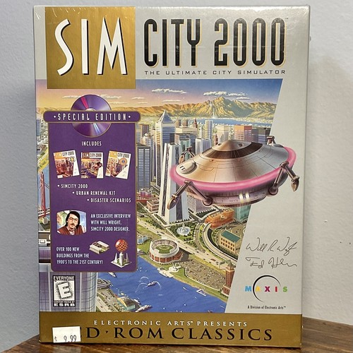 SIM CITY 2000 Special Edition CD ROM PC Classics Big Box