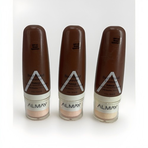 3 PACK Almay Best Blend Forever Makeup 210 Mocha 1oz NWOB
