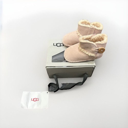 UGG I Lemmy II 1018136I Infants Baby Pink Suede Boots Size 02/03 6