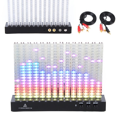 LED Acrylic 14-Segment Spectrum Analyzer Level Indication Music Spectrum Light 