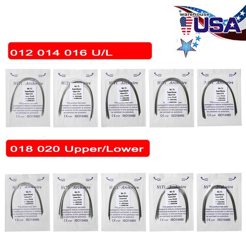 10 Bolsas Dental Arcos de Ortodoncia Redondos Niti Arco de Alambre Su js Wires