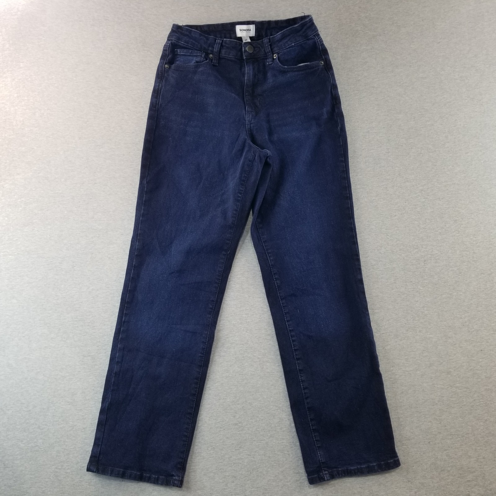 Sonoma Jeans Womens Sz 6R Stretch Mat. Dark Wash Normcore Cute Trendy Stylish
