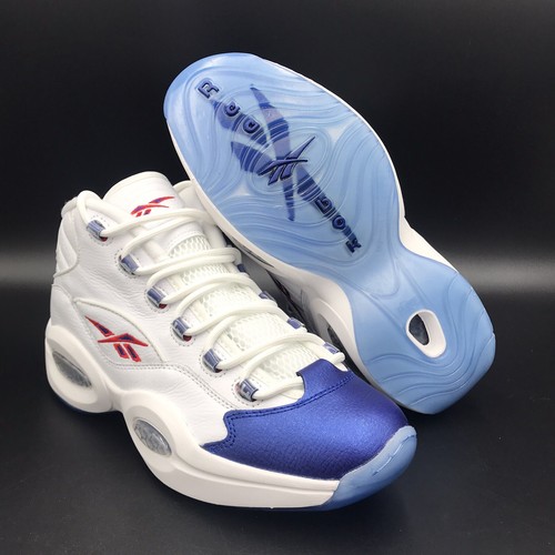Size 8 - Reebok Classics Question Mid “Blue Toe” Allen