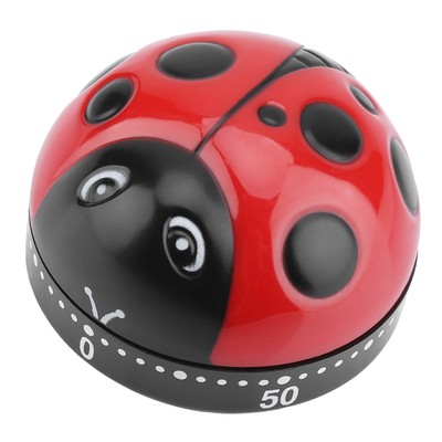 60-Minute Ladybug Kitchen Timer Mechanical Wind Up Timer For Cooking