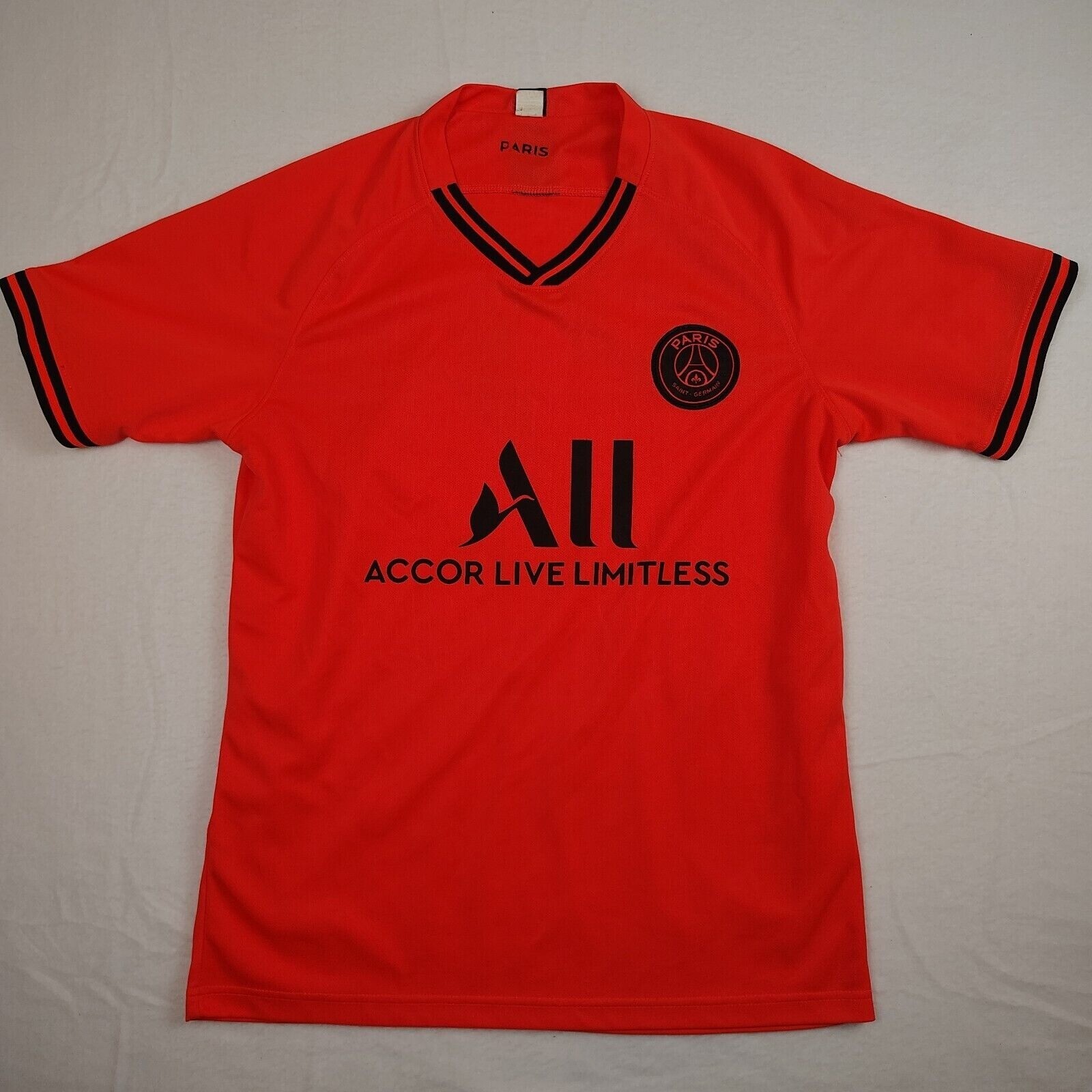 Paris Saint-Germain PSG Soccer Jersey Number 2 Bright Orange