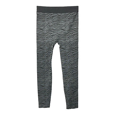 George Womens pull on Black/Gray Zebra print leggings, Size Large/Extra  Large