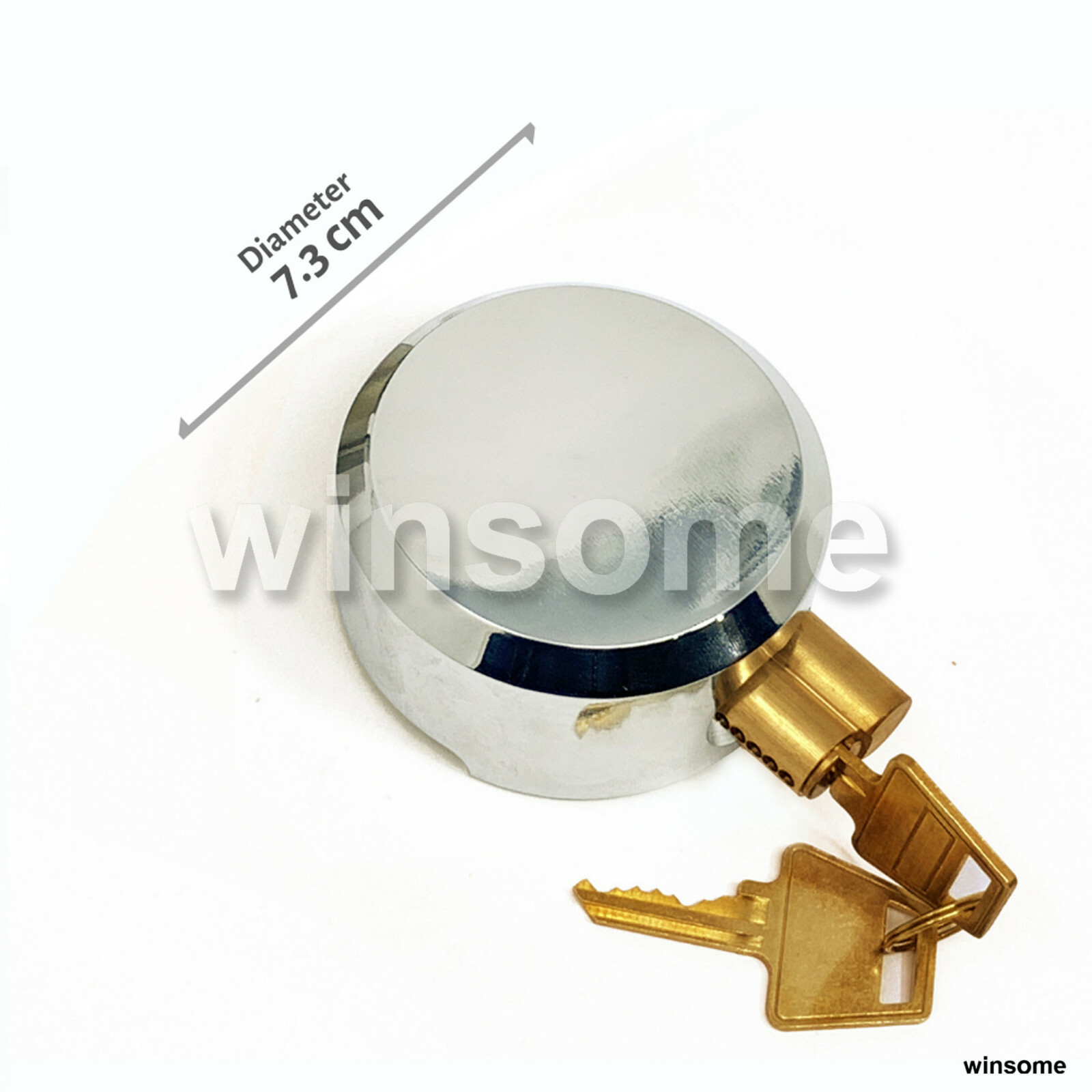 High Security Padlocks Heavy Duty 73mm Chrome Padlock & Hasp Set For ...