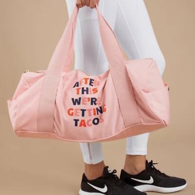 After This We re Getting Tacos Duffle Bag! Bando Pink Ban.do