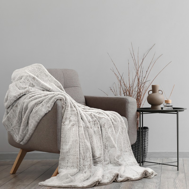 Kuscheldecke Felloptik 150x200 Cm Kunst Felldecke Fellimitat Kunstfell Decke