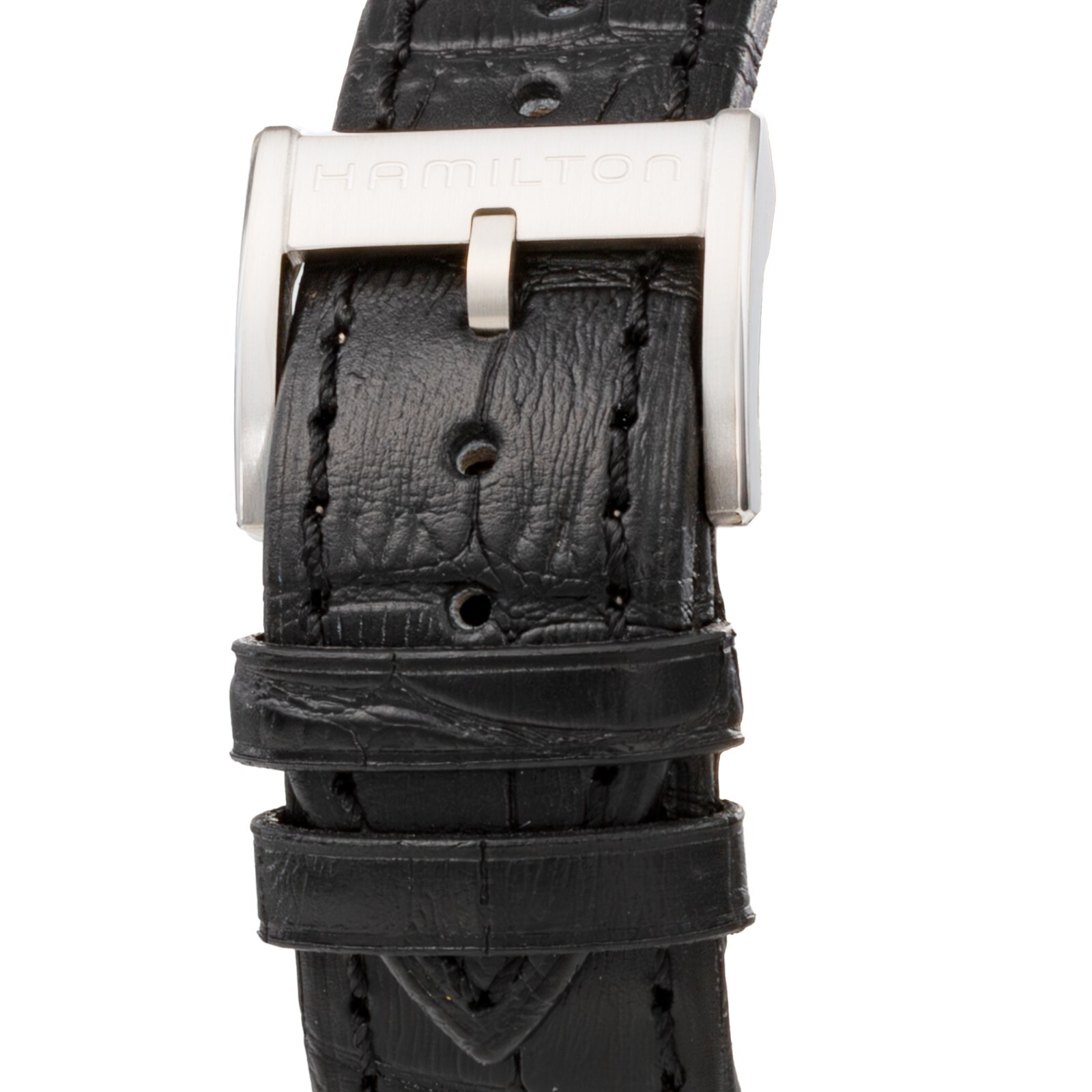 Pre-owned Hamilton Jazz Master H42535730 Automatic Stainless Steel Leather Men's
