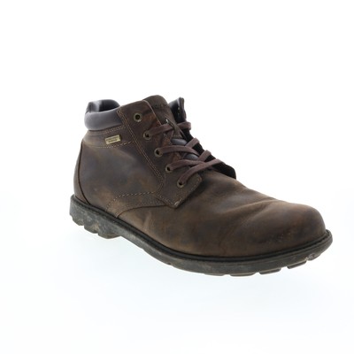 Rockport Rugged Bucks Водонепроницаемые V75403 Мужские коричневые кожаные чукки на шнуровке