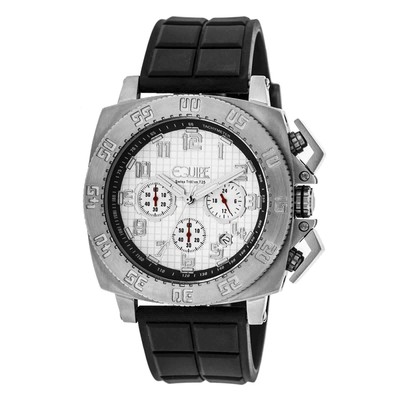 Мужские часы Equipe Push Chronograph с белым циферблатом ET307