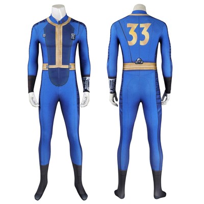 Movie Fallout Vault Season 1 No. 33 Lucy Male Sheltersuit Jumpsuit Costumes