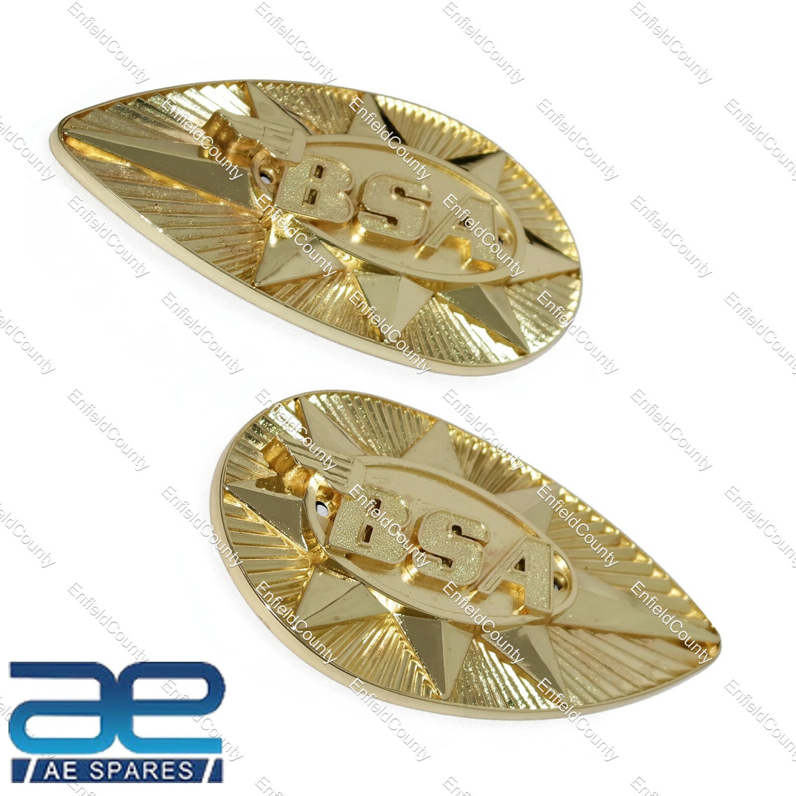 For BSA Petrol Tank Badges B25 B44 A50 A65 1968-70 82-9695 82-9696 