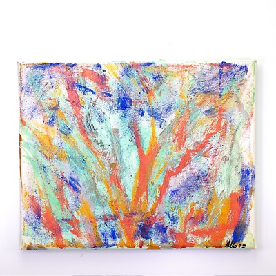 Gemälde ''Wildnis'' 30x24 cm Unikat Andreas Loeschner-Gornau
