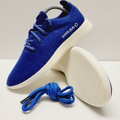 Allbirds Mens 9 Sams Club Wool Runners Athletic Shoes Lace Up Blue Berry Sneaker