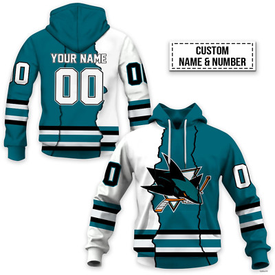 San Jose Sharks Hoodie Personalize Hockey Team Christmas Gift Unisex Hooded