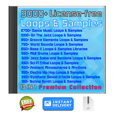 13 IN 1 | 9000 Premium Sound Loops WAV For Fruity FL & All DAW