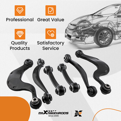 6pcs Rear Upper Control Arms for Chevy Traverse GMC Acadia Buick Enclave 3.6L