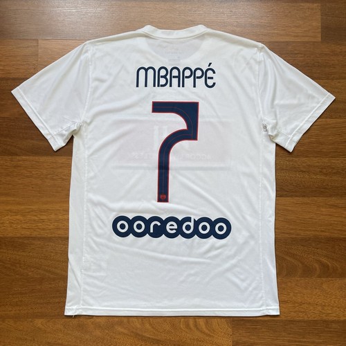 PSG NIKE 2021/2022 FOOTBALL SOCCER TEE #7 MBAPPE SIZE “M
