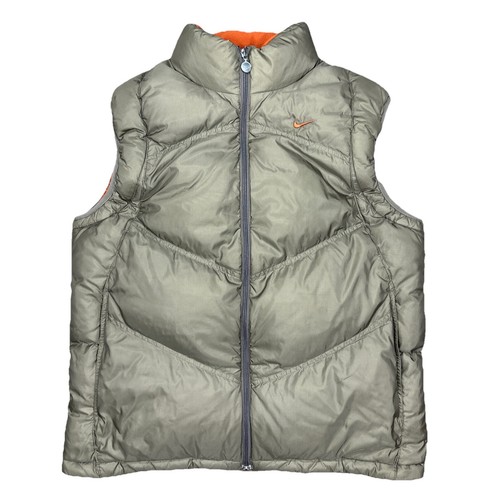 Nike Vintage 00s Vest Swoosh Y2K Streetwear Nylon Puffer