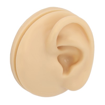 Soft Silicone Left Ear Model Ear Acupuncture Practice Model Simulation Ear