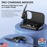EKVANBEL Bluetooth Headset V5.3, Wireless Earpiece with 1000mAh Charging Case, 96H Talktime, Hands Free Noise Canceling Headphones with Dual-Mic for Computer Cell Phones Trucker Home Office Work
