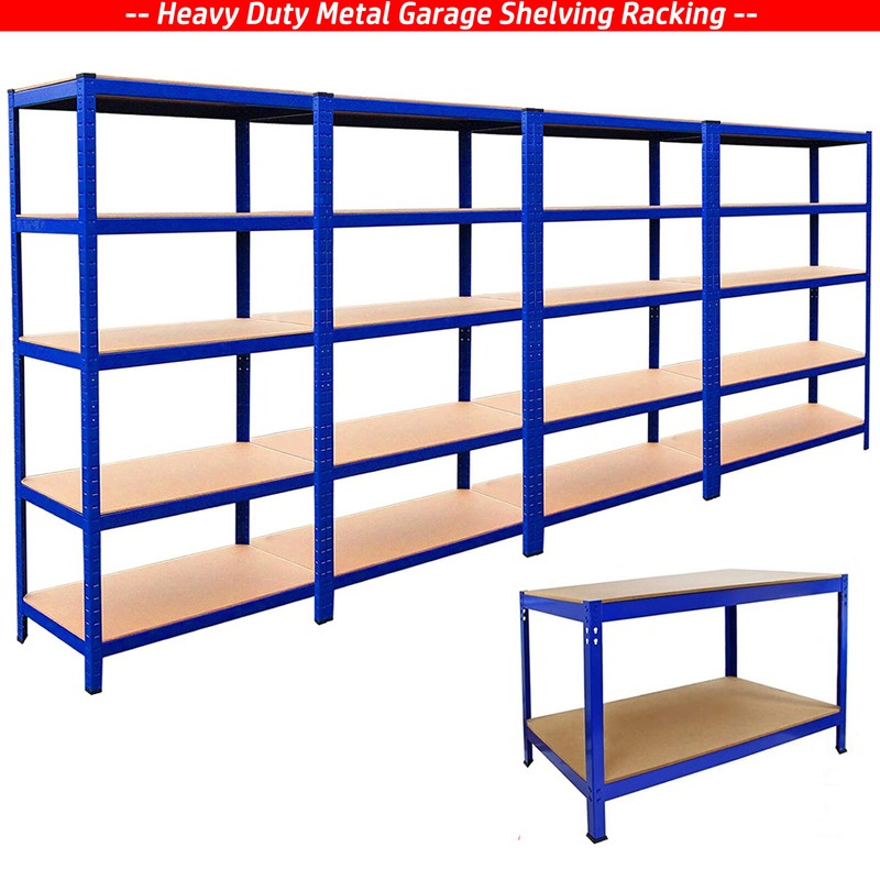 EtagÃ¨Re De Rangement 5 Tablettes Charge Lourde -200x100x50/180x90x40/170x75x30cm