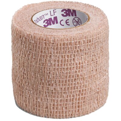 3M Coban LF Self-adherent Closure Cohesive B&age, 2 Inch x 5 Yard, Tan CA of 36