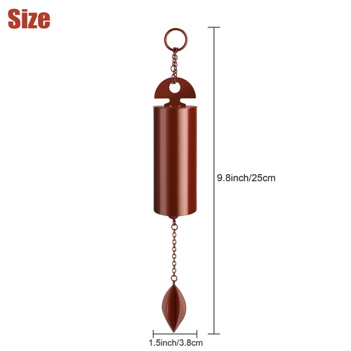 Large Deep Resonance Serenity Bell Heroic Windchime Home Outdoor Yard Decoration