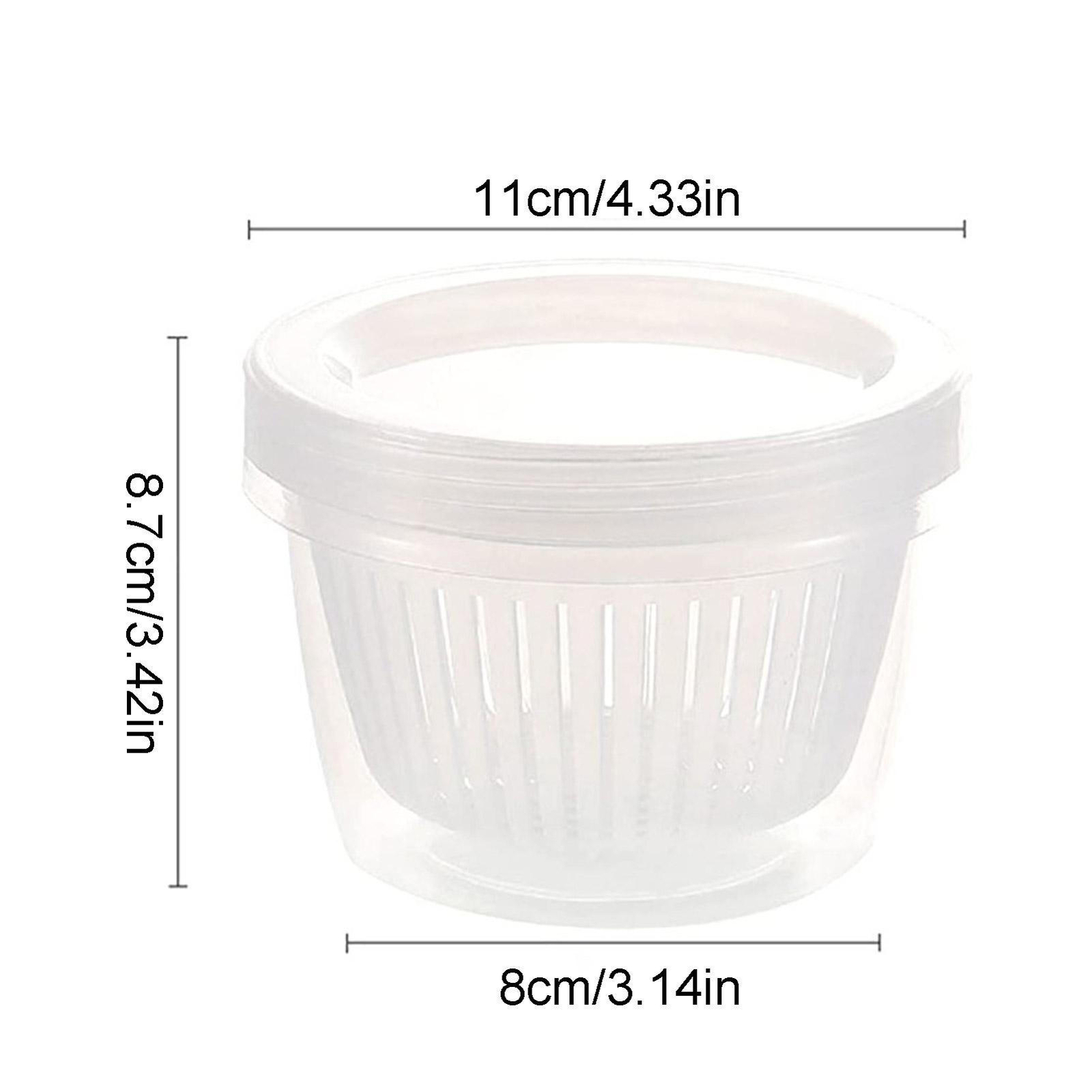 Refrigerator Storage Box Fresh Fruit Vegetable Containers Crisper with Drain