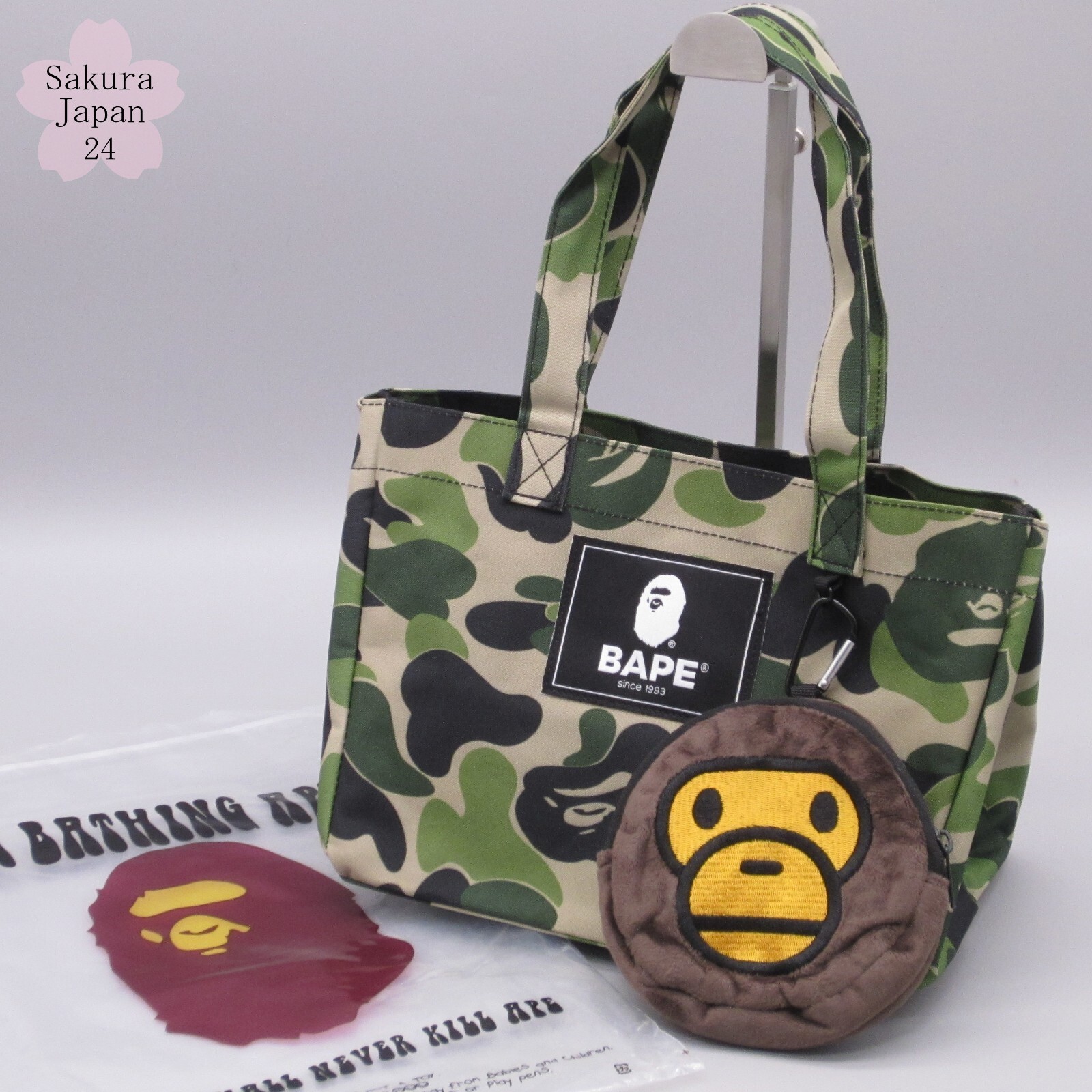 BAPE KIDS A Bathing Ape Tote Bag & MILO Foldable Eco Bag BAPE KIDS A Bathing Ape Tote Bag & MILO Foldable Eco Bag